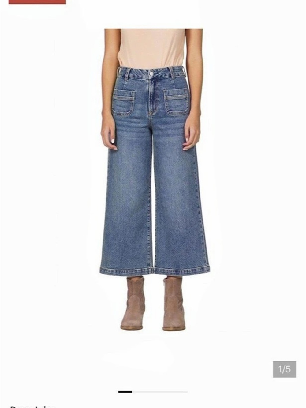 Dear John Audrey Wide Leg Jeans Blue Size 28